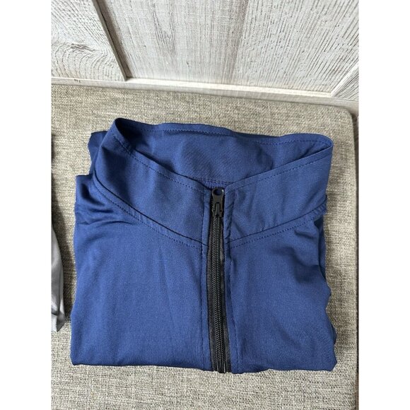 Real Essentials Mens Jacket Shirt 2XL XXL Dri Fit Long Sleeve Full Zip 3 Pack - Picture 2 of 13